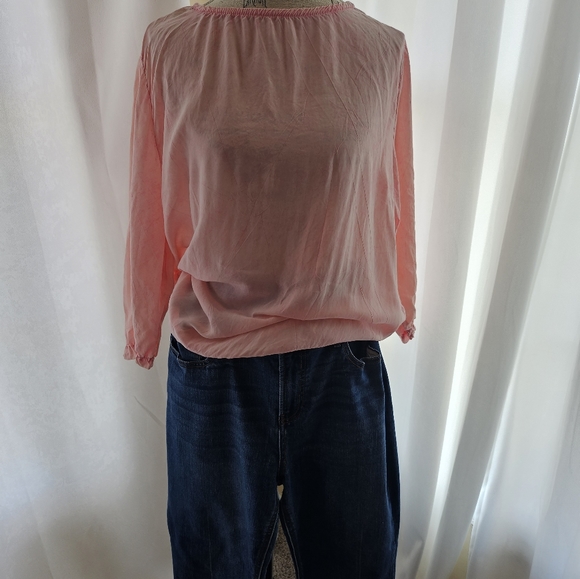 Vtg Michael Leu Pink Top M Structured Twist Lock Box Handbag Bag & Jeans 12 - Picture 7 of 16
